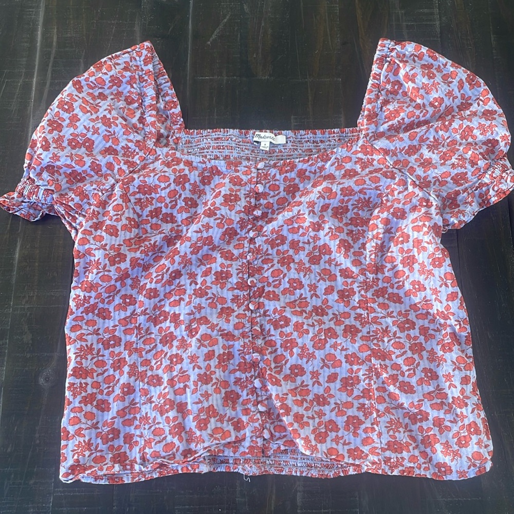 Madewell puff sleeve blouse